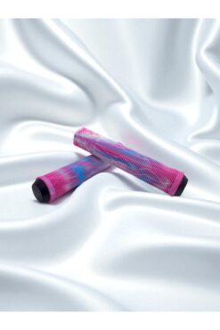 bisiklet dünyam 165MM Yumuşak Silikon Elcik - BMX Bisiklet Scooter Uyumlu Kesilebilir Tıpalı - Pembe/Mavi