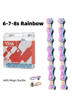 ROBESBON Rainbow Çok Renkli 6-7-8'li Bisiklet Zinciri