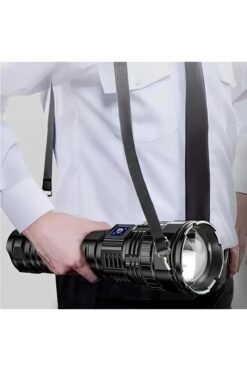 valkyrie Ultra Güçlü Yüksek Parlaklık M80 LED Şarjlı El Feneri 6000mAh Powerbank