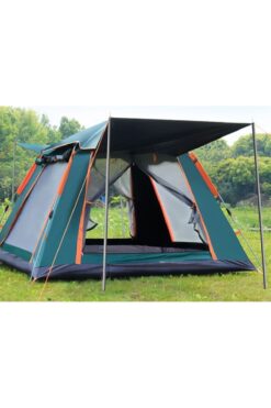 SHUFA Tam Otomatik Su Ve Rüzgar Geçirmez Gölgelikli Tenteli 4-6 Kişilik Kamp Çadırı