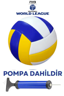 Janva Voleybol Topu Maç ve Antreman Topu Özel Tasarım Nanosoft Yüzey Dikişli Kaliteli Pompa Hediyeli