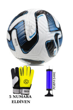 Janissary 5 Numara Eldiven + Extra Dayanıklı Futbol Topu Dikişli "ELDİVEN BEDENİNE MUTLAKA BAKINIZ"