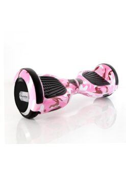 CityMate Elektrikli Kaykay Scooter Hoverboard 6.5 Inch Pembe Kamuflaj Grafity D05