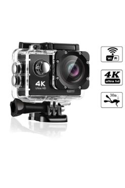 TECHNOMEN Ultra Hd 170 Derece Wifi Aksiyon Kamera 18 Aparatlı 4k 30 Fps 16 Mp.