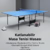 Triathlon T‑215 Katlanabilir Masa Tenisi Masası | 274 × 152,5 × 76 cm | 15mm MDF | 4 Tekerlekli Mobil Tasarım