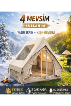 Havana 6 Kişilik ŞİŞME Plaj Kamp Tatil Çadırı Oxford Kumaşlı Pompalı Çadır