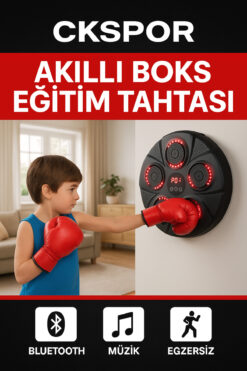 Genel Markalar Akıllı Boks Eğitim Tahtası Boks Egzersiz Aleti Bluetooth Bağlantılı Boks Çalışma Aleti CKS454