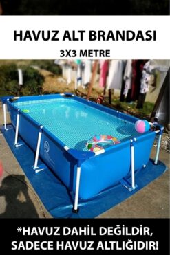 Intex Havuz Alt Koruma Brandası 300*300 cm ekstra koruma alt Brandası