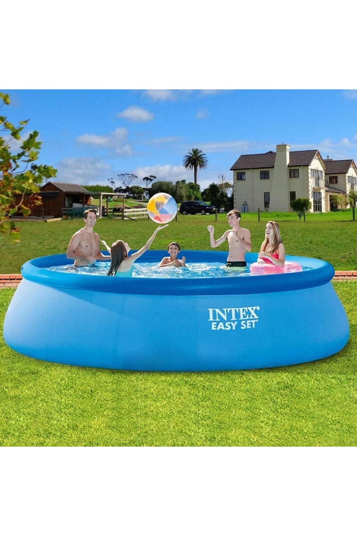 Intex İntex 28130 Easy Kolay Kurulum Şişme Aile Havuzu 366x76cm