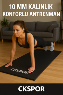CKSpor 10 Mm Pilates Yoga Minderi Spor Pilates Egzersiz Matı
