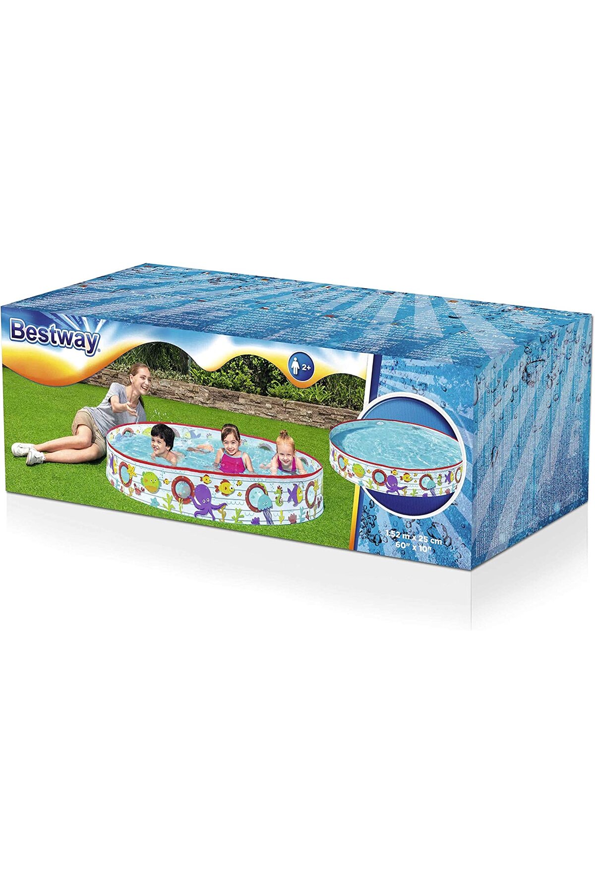 BESTWAY Marine fill'n fun portatif çocuk havuz 1.52×25 cm - Görsel 3