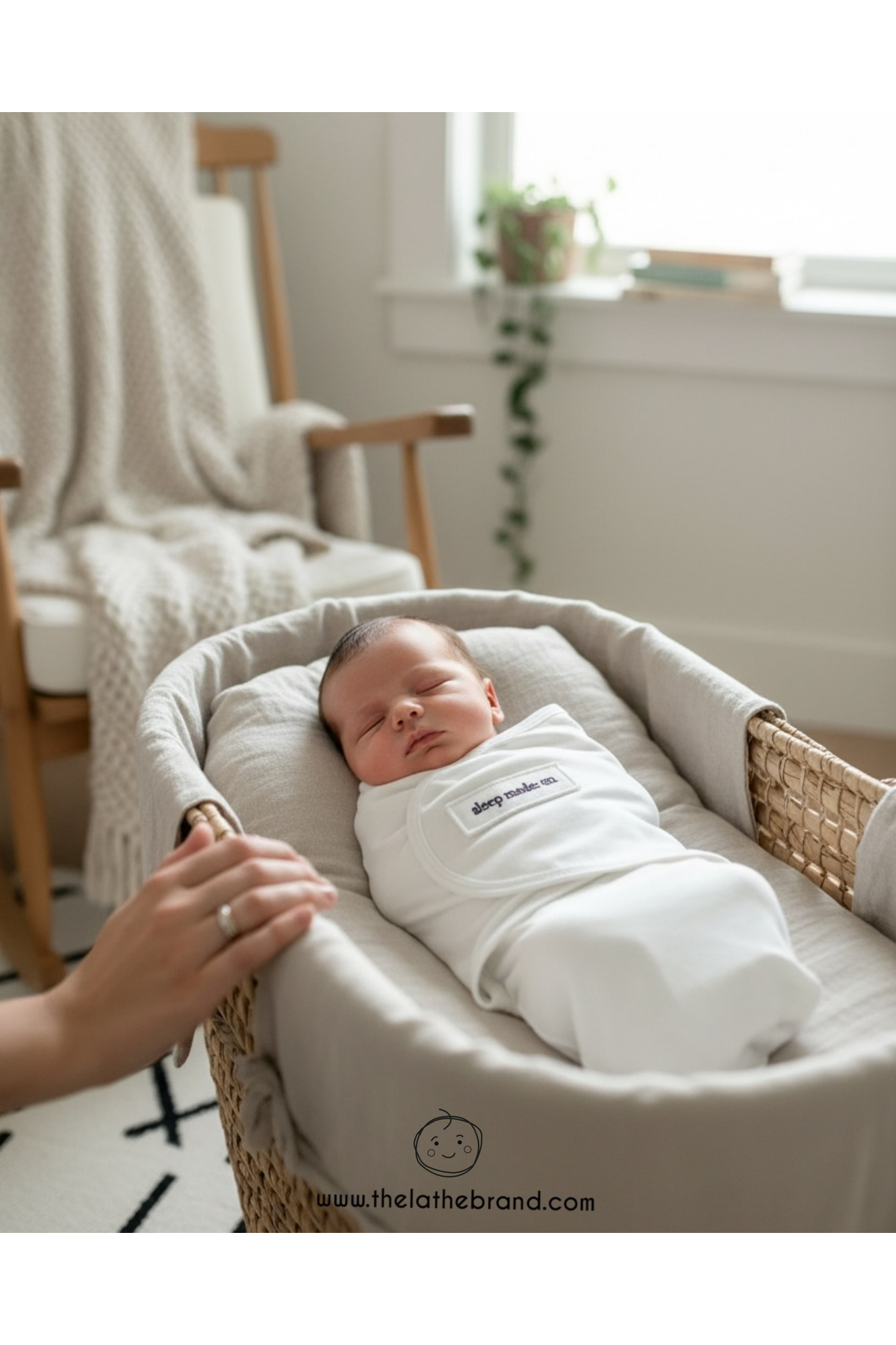 THELAKIDS ‘Sleep mode:on’ Aplikeli Örme Bebek Bel Destekli Kundak