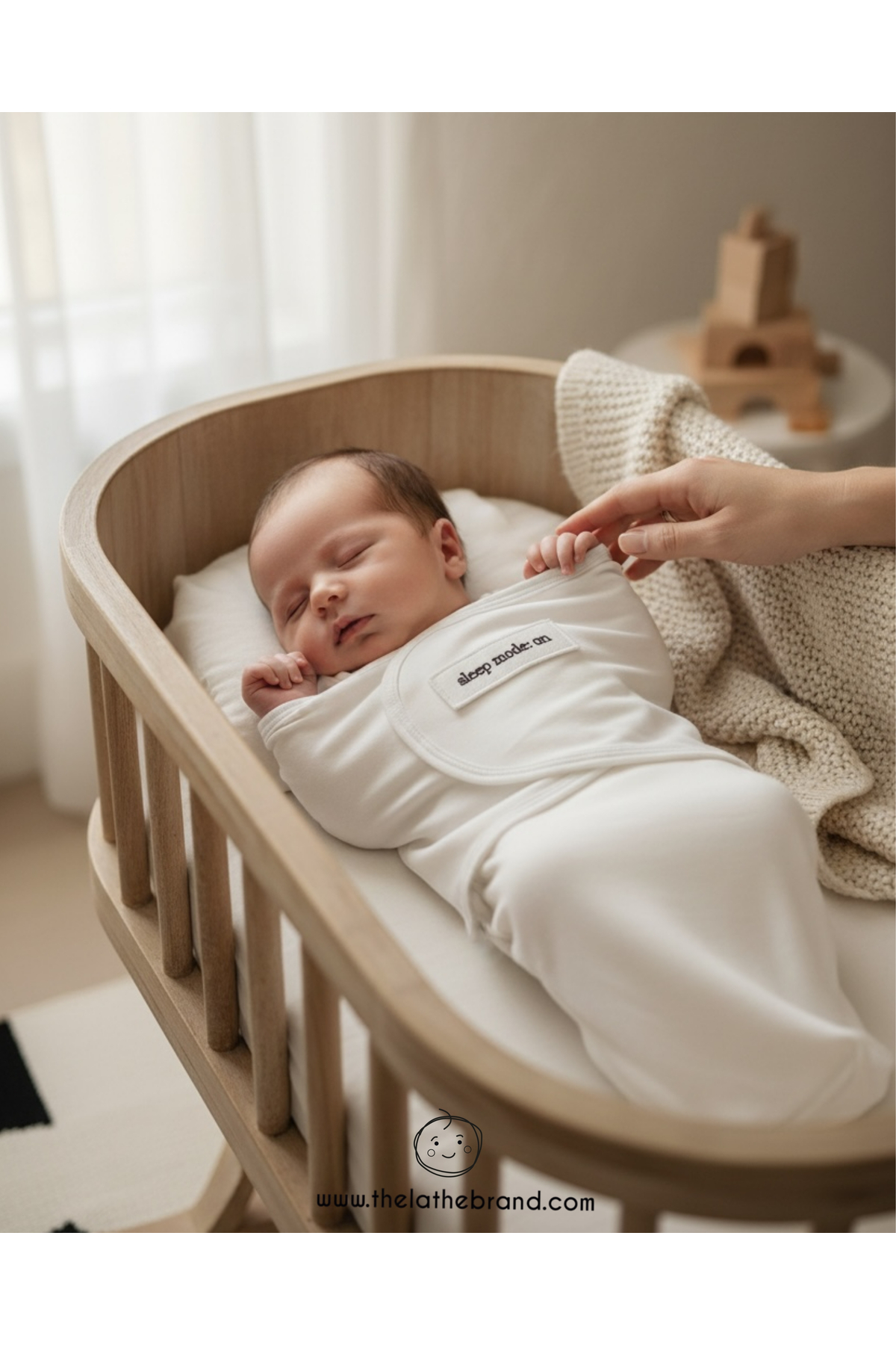 THELAKIDS ‘Sleep mode:on’ Aplikeli Örme Bebek Bel Destekli Kundak - Görsel 3