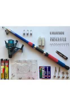 GENBA 50 Parça 1. Kalite Olta Seti 240 Cm Kamış 40'lık Makine