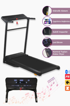 Relax Bluetooth Bağlantılı Hidrolik Katlanabilir 145 kg Yürüme ve Koşu Bandı 2 Yıl Garantili RL-920