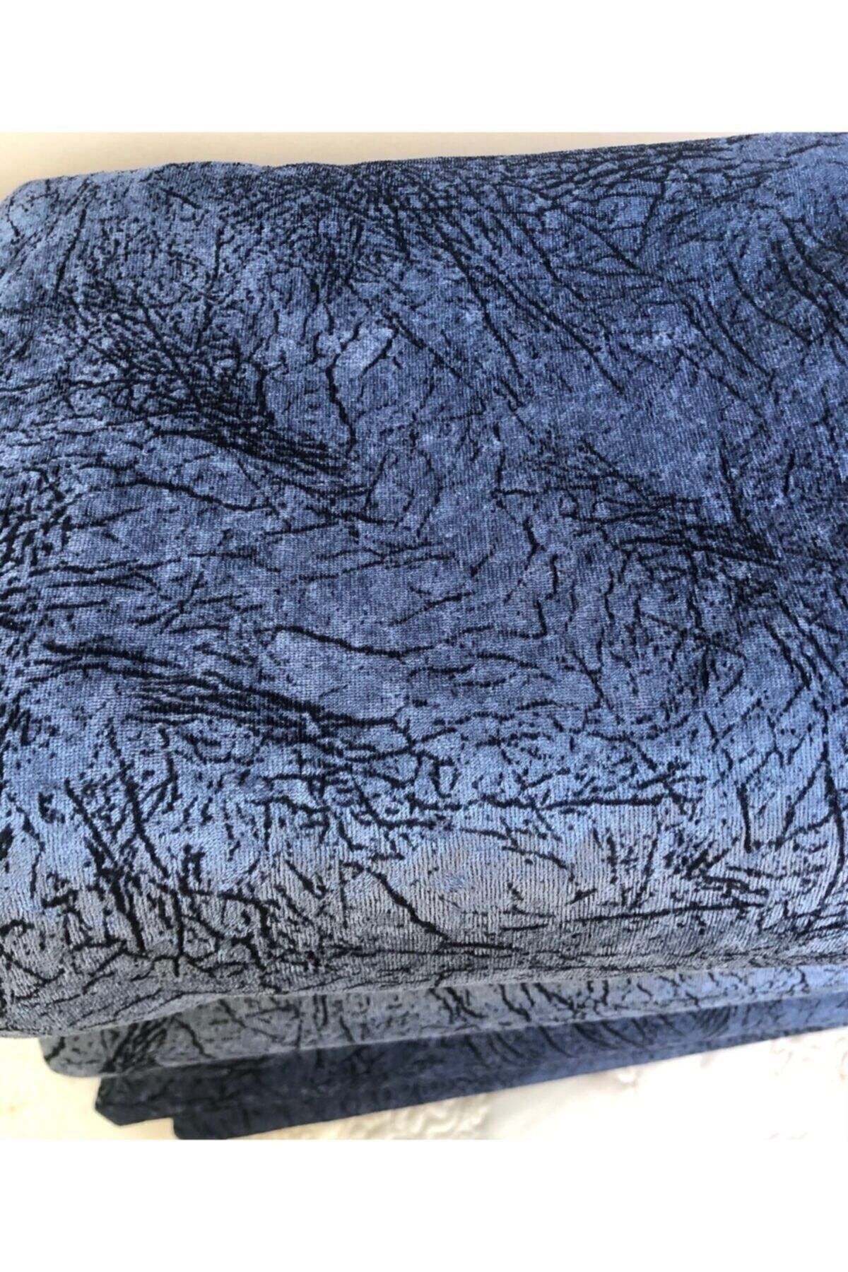 Genel Markalar mavi Süngerli Koltuk Çekyat Örtüsü Damar Desenli Kaymaz Yıkınabılır Örtü - Görsel 2