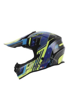 Genel Markalar Meteor Full Face Tam Korumalı Kask (XL/61-62cm) Sarı - Mavi