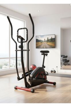 Triathlon T-247 Manyetik Eliptik Kondisyon Bisikleti | Nabız Ölçer | LCD Ekran | Ayarlanabilir 8 Kademe Direnç