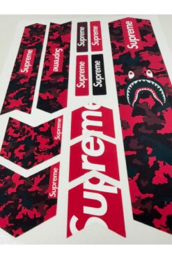ca kay bu Supreme Bisiklet Sticker Seti 12 Parça – Renkli Maşa Kadro Etiketi (GÜNCELLENDİ)