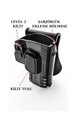 Safari AVM Multicam Siyah Level 2 Polimer Silah Kılıfı