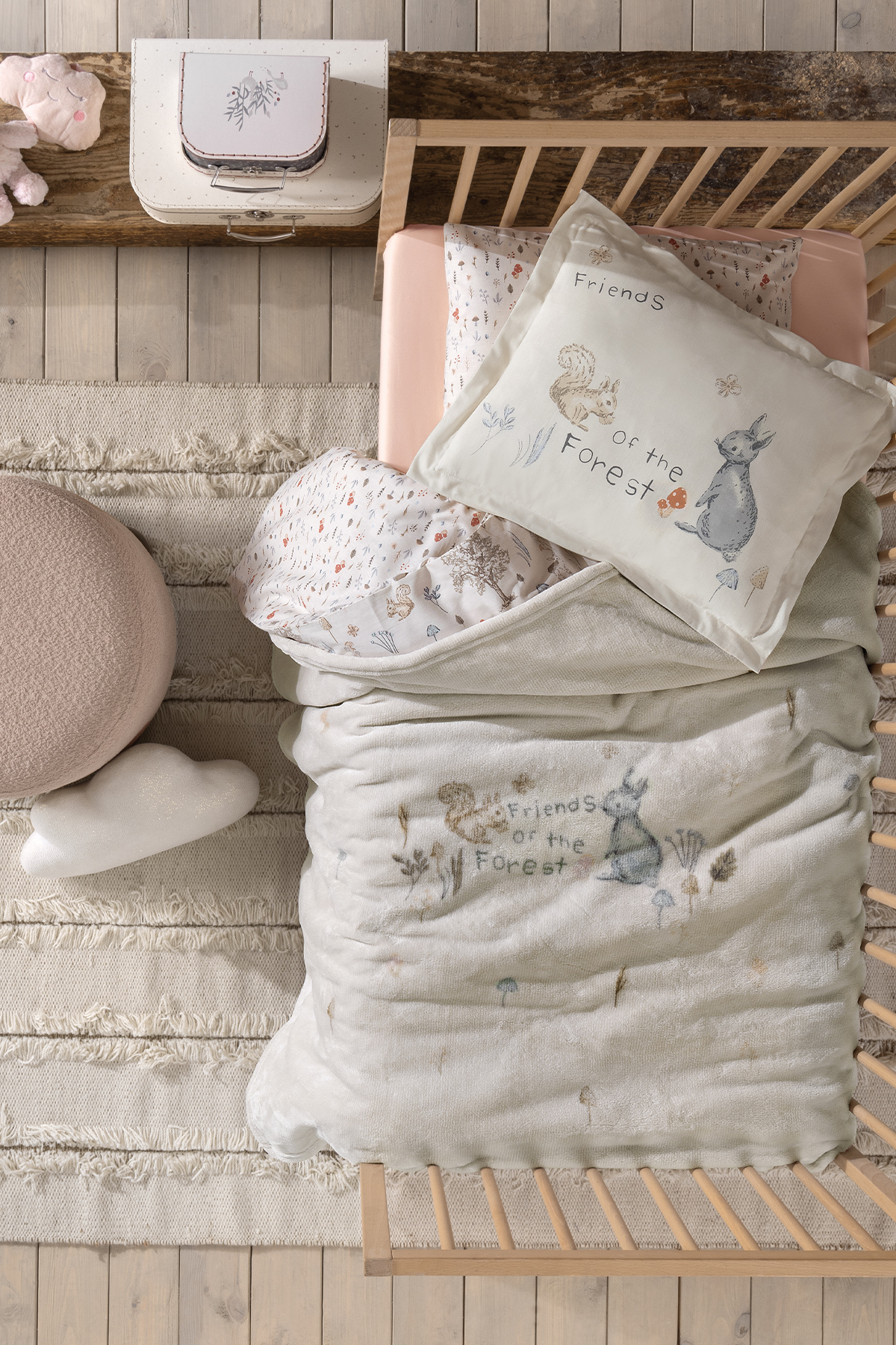 Yataş Mini Wonderland Wellsof Bebek Battaniyesi - Krem