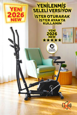 Voit V-fit By SELELİ Manyetik Eliptik Bisiklet (SESSİZ ÇALIŞIR, ELDEN NABIZ ÖLÇER)