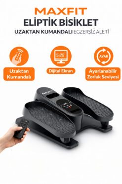 MAXFIT Eliptik Bisiklet Uzaktan Kumandalı Egzersiz Aleti Ev Tipi Mini Eliptik