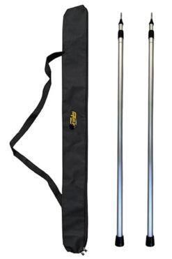 Funky Chairs Ayarlanabilir Teleskopik Alüminyum Tarp Tente Çadır Direği 198 cm 2 Adet