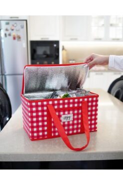 Smyak Termos Çanta - Termal Isı Yalıtımlı Yemek Taşıma Çantası Kamp Piknik Çantası 35 X 20 X 20 Cm