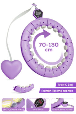 Arfseb Hula hoop Masaj Etkili Dijital Ekranlı Akıllı Bel İnceltme Çemberi