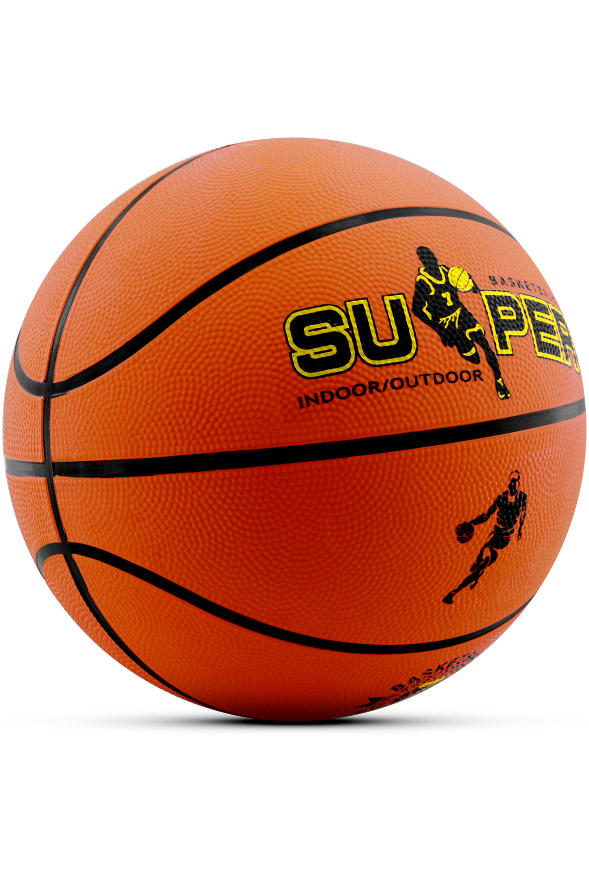 Telvesse Orijinal Basketbol Topu Iç Dış Mekan Pompa Hediyeli 7 Numara Turuncu - Görsel 2