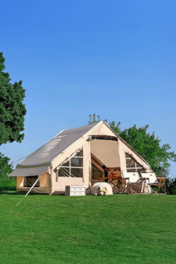 Onetick 6 Kişilik 4 Mevsim Şişme Çadır Şeffaf Tavan Pencereli (2 Kapılı) 300x210cm (Kış Şartlarına Uygun)