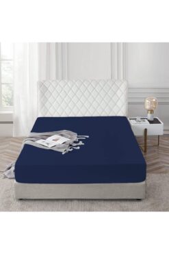 Sisthree Lastikli  %100 Pamuk Penye Çarşaf 180 x 200 Battal Boy