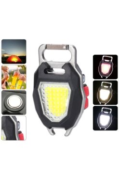 harry 500 Lümen Kamp Feneri Çok Fonksiyonlu Fener Anahtarlık USB Çakmak Cam Kırıcı Kemer Kesici Tornavida