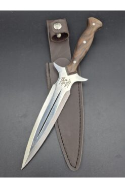 yatagan Kılıflı İki Ağızlı Kamp Bıçağı