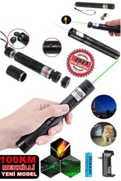 SULED Yeni Pro Model - Pro X Yeşil Şarjlı Lazer Pointer Metal Kasa Green Laser Ultra Güçlü 2023 Series GO