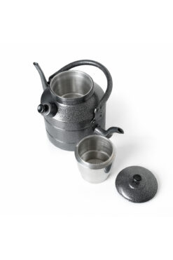 Outdoven Çoban Çaydanlığı Semaver Çift Emzikli Alüminyum ORTA