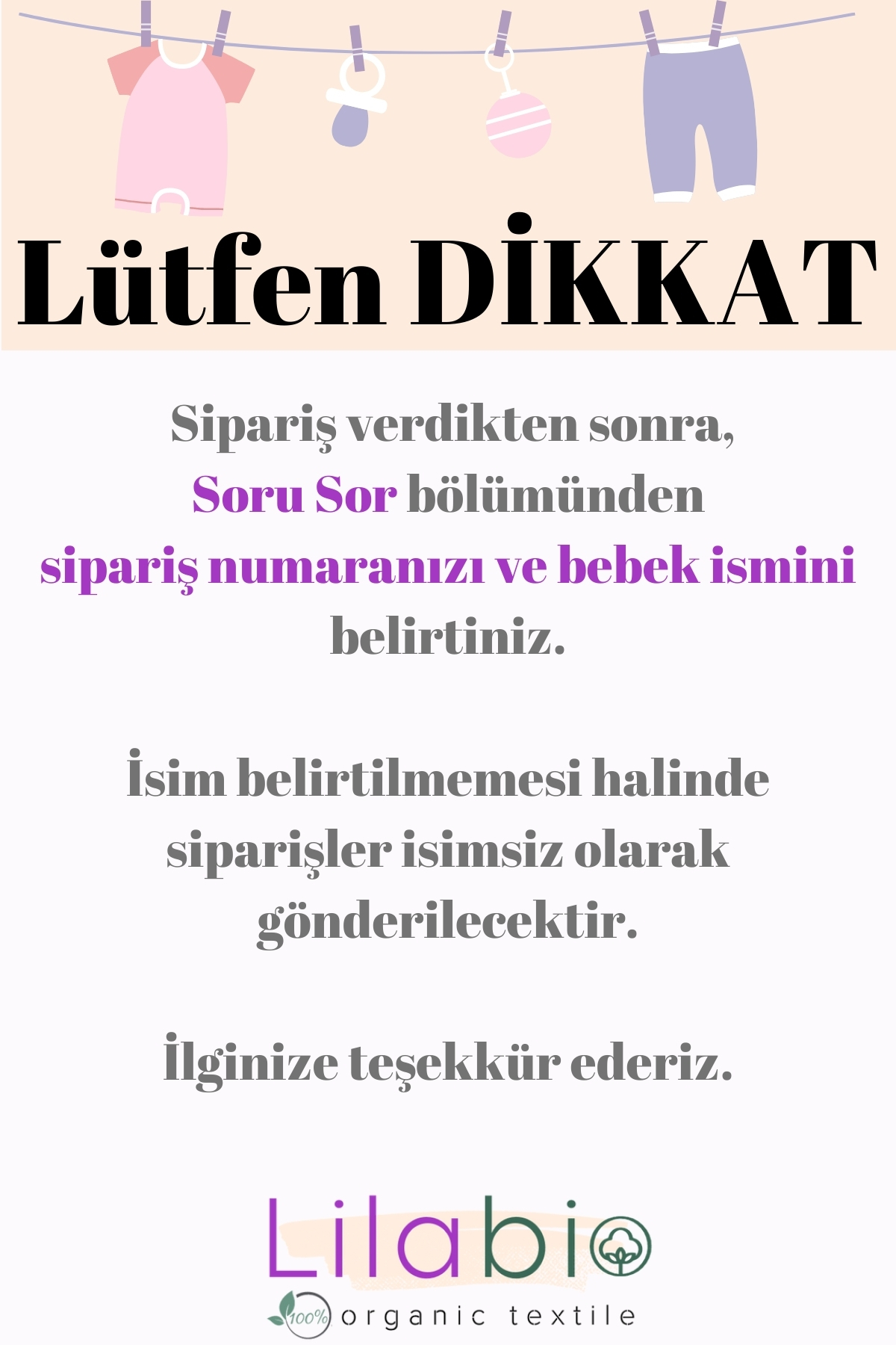 Lilabio %100 Pamuk Saten İsme Özel İsimli 70x120 Park Yatak Nevresim Seti Kelebek - Görsel 2