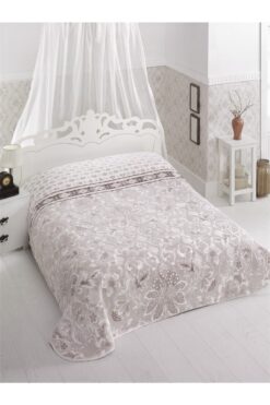 Sarar Viyola Çift Kişilik Battaniye - Vizon