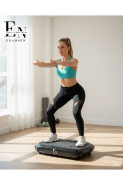 ENAHSEN 2d Özellikli Profesyonel Titreşimli Egzersiz Aleti Basen Karın Bacak Spor Aleti