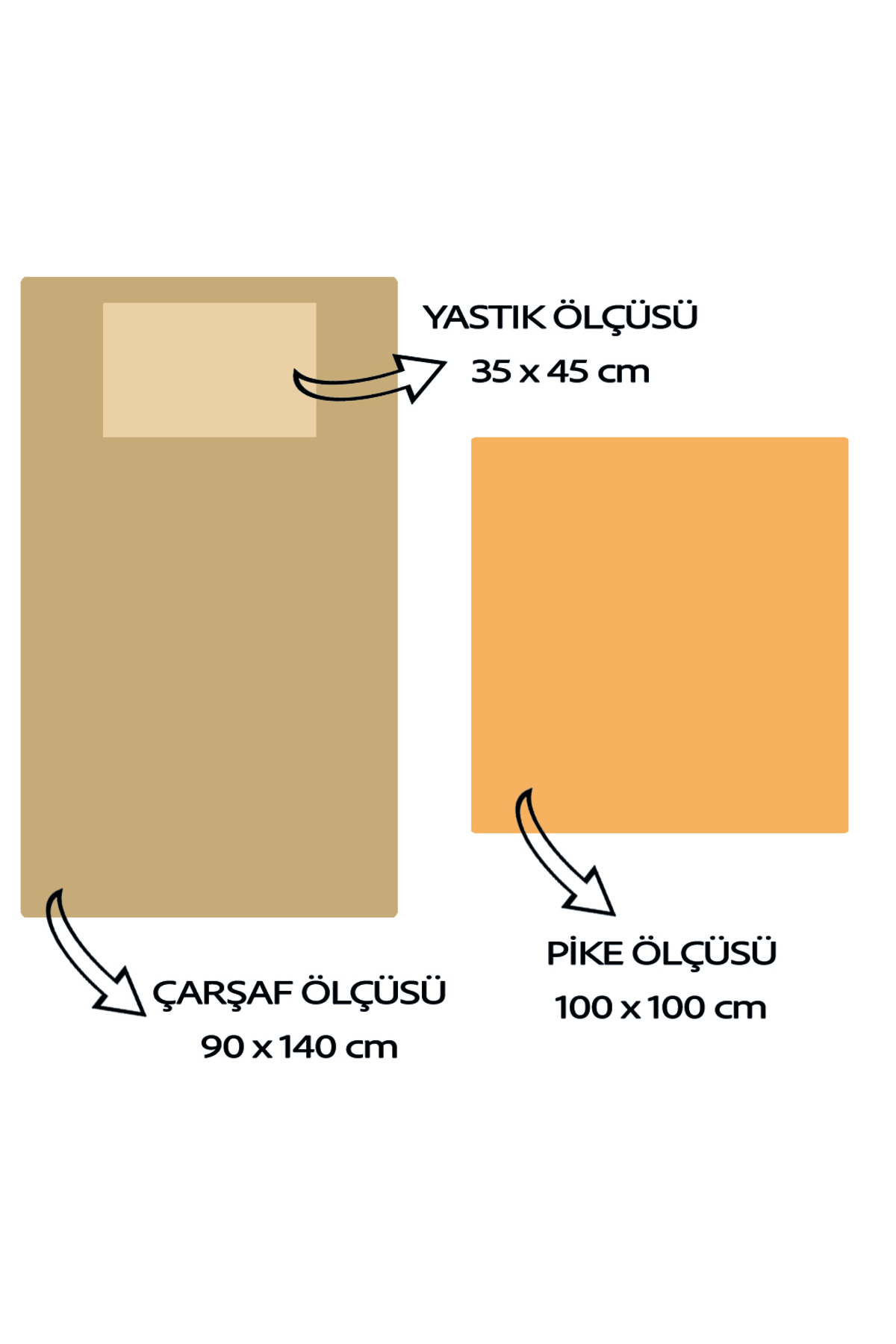 Genel Markalar Bebek Pamuklu Pike Takımı Kanguru Desenli 3'lü Set 90x140cm - Görsel 3