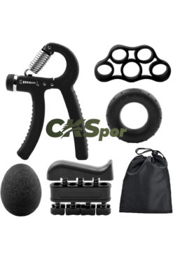 CKSpor 5 Parça El Bilek Parmak Güçlendirici Egzersiz Aletleri El Kol Bilek Parmak Geliştirici Set Cks-108st