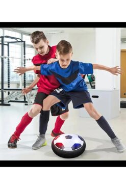 EVARO LED Işıklı Uçan Futbol Topu – Dayanıklı Köpük Tamponlu, Hava Yüzen Dış Mekan Eğlencesi