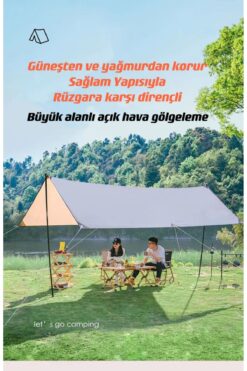 SHUFA Glamping 500*300CM  Tarp Güneş ve Rüzgar Koruma Tentesi