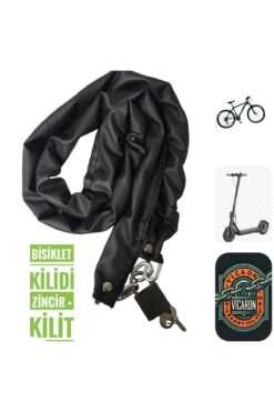 Vi Caro 1 metre Bisiklet kilidi 1 metre kask kilidi