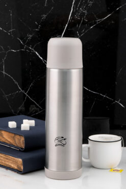 Cooker 750ml Çift Kat Paslanmaz Çelik Termos – Sızdırmaz, Çift Kapak Sistemi, 12 Saat Sıcak 24 Saat Soğuk