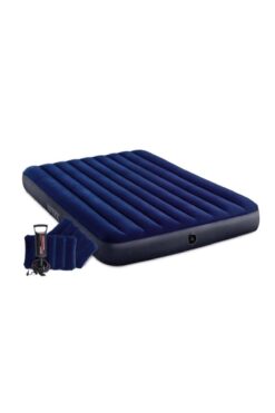 Intex Çift Kişilik Şişme Yatak 2 Yastık Pompa / Kamp Seti Yatak
