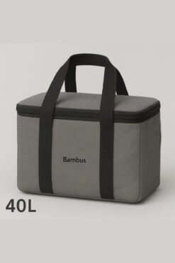 Bambus Termal Çanta 40 Litre Termos El Çantası Buzluk Piknik Çantası