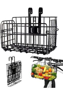 Asroya Katlanır Bisiklet Sepeti Tüm Bisikletlere Uyumlu Sepet Askılı Metal Bisiklet Aksesuarı