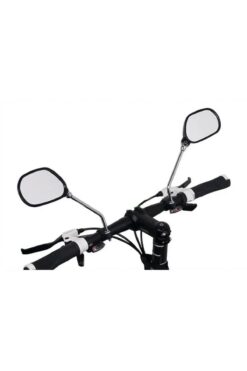 ROBESBON Bisiklet Ve Elektrikli Bisiklet Reflektörlü Gidon Aynası, Dikiz Aynası